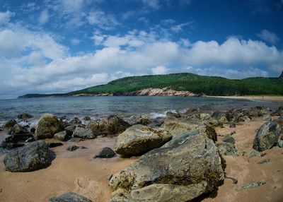 Scenic view of sea against sky