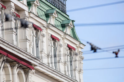 Low angle view of building against sky