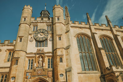 Low angle view of historical building against sky