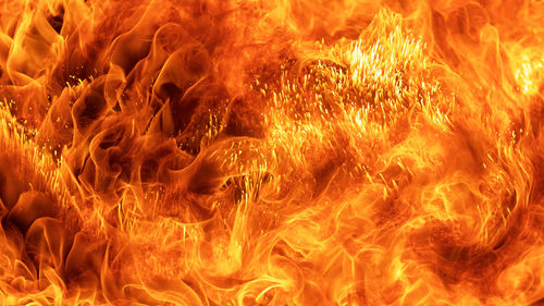 Close-up of fire