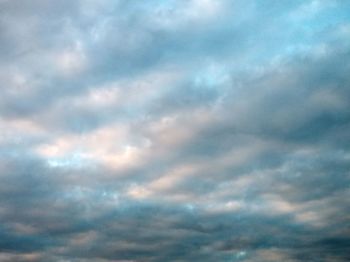 Low angle view of cloudy sky