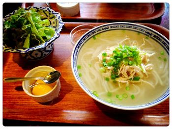 Close-up of served food