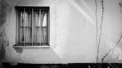 Close-up of house window