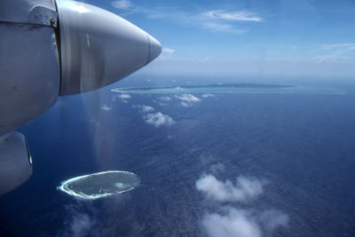 Aerial view of seascape