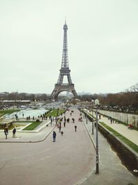 Eiffel tower against sky