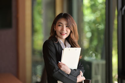 Portrait of businesswoman at office