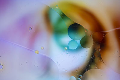 Full frame shot of water drops on glass