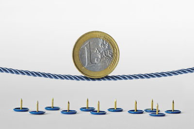 Close-up of coins