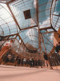 Group of people in modern building