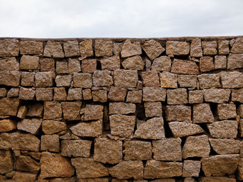 Close-up of stone wall