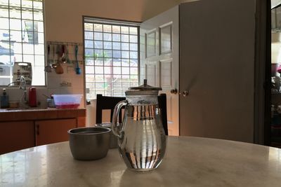 Table and chairs at home