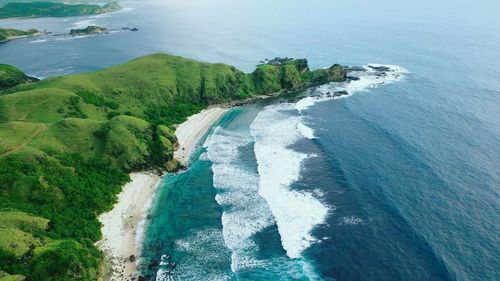 Aerial view of sea