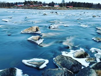 Kukkolariver by the boarder between sweden and finland. 