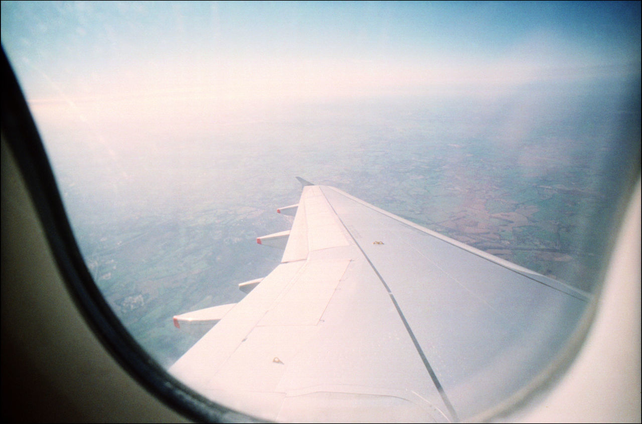 AERIAL VIEW OF AIRPLANE WINDOW