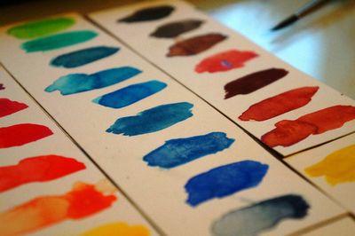 Close-up of multi colored wall