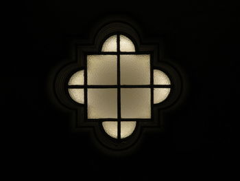 Close-up of illuminated window