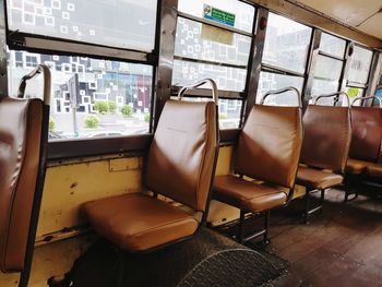 Interior of train