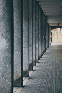 Columns architecture in the street