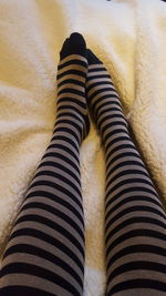 Low section of woman legs