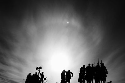 Low angle view of cloudy sky