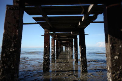 Pier on sea