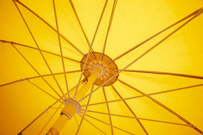 Close-up of yellow umbrella