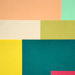 Close-up of multi colored yellow paper