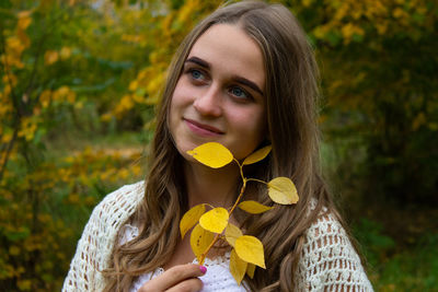 Portrait of woman smiling