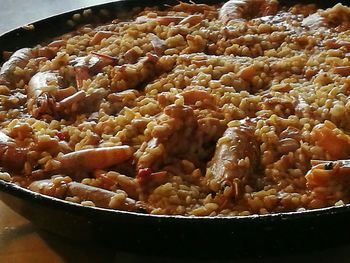 Close-up of preparing food