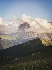 Scenic view of landscape against sky