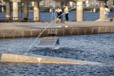 Close-up of water fountain