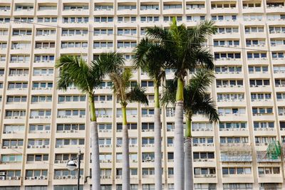 Low angle view of modern building in city