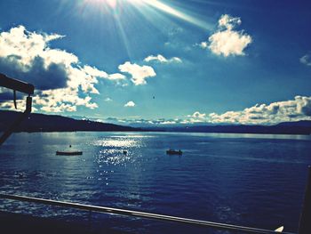 Boats in sea