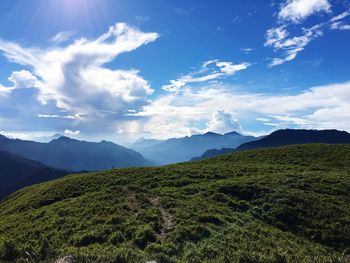 Scenic view of landscape against sky