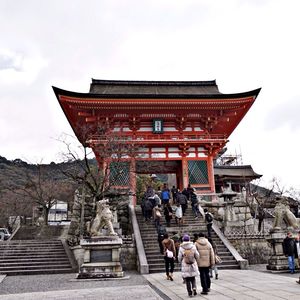 Low angle view of temple