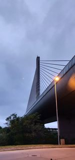 Low angle view of bridge against sky