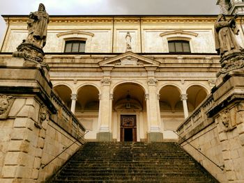 Low angle view of historical building against sky