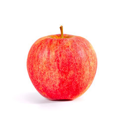 Close-up of apple against white background