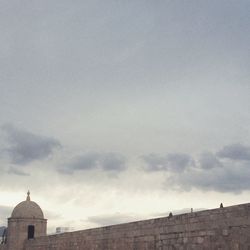 Low angle view of building against sky