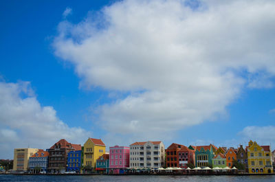 Buildings in city against sky