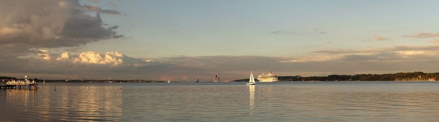 Scenic view of calm sea