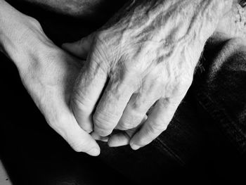 Close-up of hands