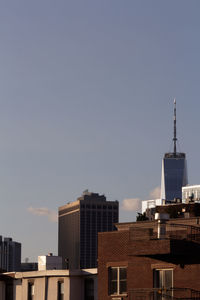 Low angle view of buildings against sky