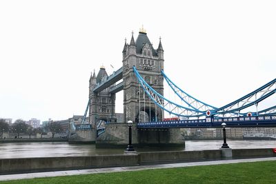 View of suspension bridge