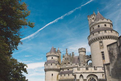 Low angle view of buildings against sky