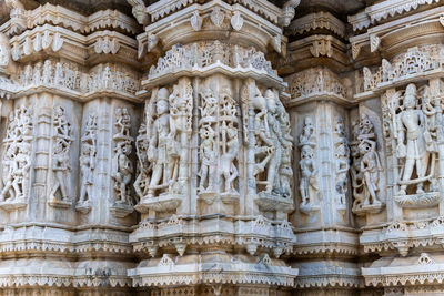 Ancient temple pillar unique art from different angle