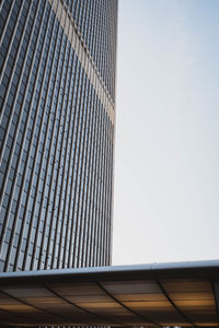 Low angle view of modern building against sky