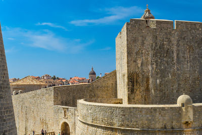 View of fort against sky