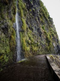 Scenic view of waterfall