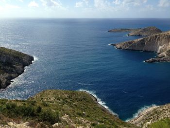 Idyllic view of sea against sky